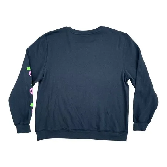 Hello Kitty Sanrio Kuromi Large Black Graphic Sweatshirt‎  Long Sleeve Top NWOT - Picture 9 of 9